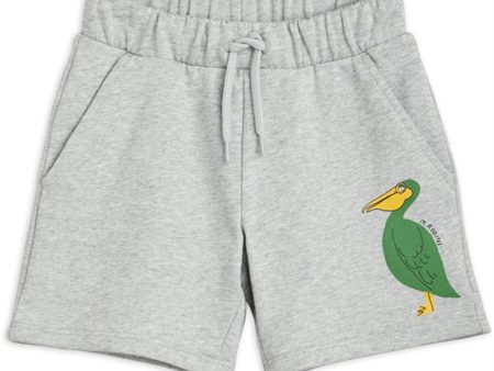 Mini Rodini Pelican Sweatshorts Grey Melange Online Hot Sale