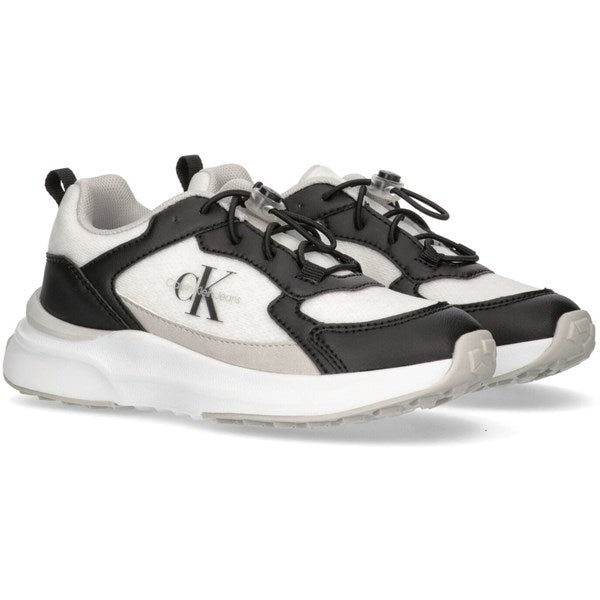 Calvin Klein Low Cut Lace-up Sneaker Black White Online Sale