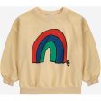 Bobo Choses Rainbow Sweatshirt Round Neck Light Yellow Supply