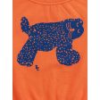 Bobo Choses Big Cat Sweatshirt Round Neck Orange on Sale