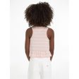 Tommy Hilfiger Peplum Stripe Bluse Whimsy Pink Stripe Hot on Sale